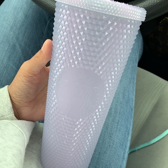 Starbucks Studded Iridescent Icy White Snow Venti Tumbler. Holiday 2021. NWT - Picture 6 of 7